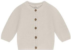 A Tiny Story vest ecru grof gebreid Katoen Ronde hals Effen