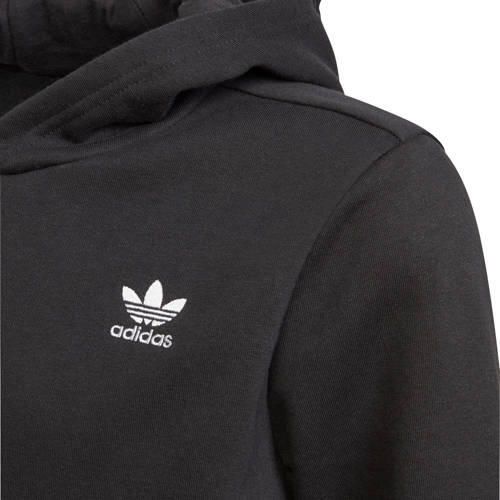 Adidas Originals Adicolor fleece hoodie zwart wit Sweater Logo 128 - Foto 12