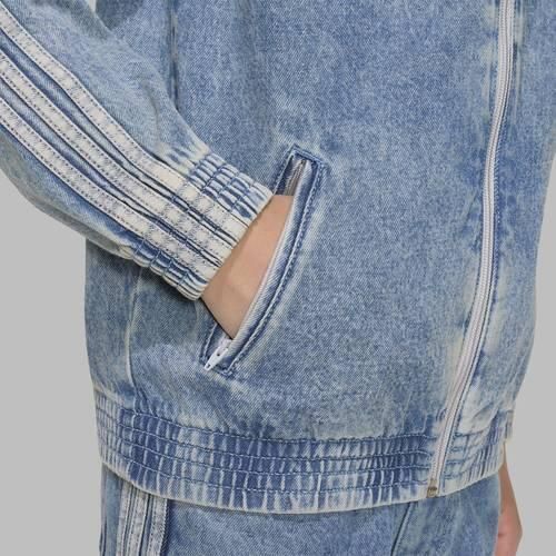 Adidas Originals Firebird denim jack light blue Jas Blauw - Foto 8