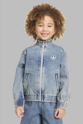 Adidas Originals Firebird loose denim jack light blue Jas Blauw Effen - Foto 7