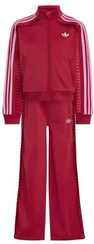 Adidas Originals Firebird trainingspak rood Joggingpak Meisjes Polyester Opstaande kraag