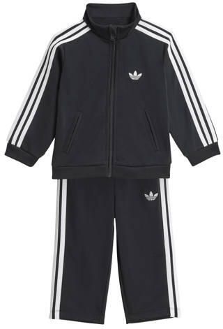 Adidas Originals Firebird trainingspak zwart wit Joggingpak Polyester Opstaande kraag