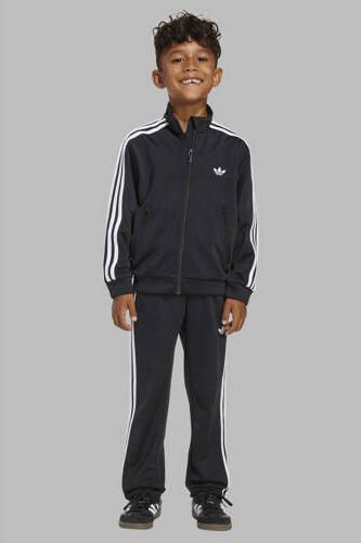 Adidas Originals Firebird trainingspak- zwart wit Joggingpak Polyester Opstaande kraag