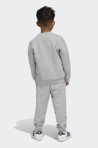 Adidas Originals joggingpak grijs melange Katoen Ronde hals 104