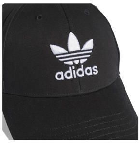 Adidas Originals Zwarte Katoenen Baseballpet met Oversized Trefoil Logo Black Unisex - Foto 6