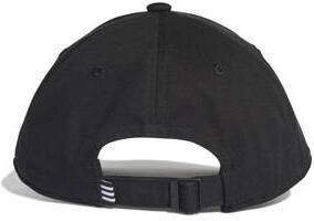 Adidas Originals Zwarte Katoenen Baseballpet met Oversized Trefoil Logo Black Unisex - Foto 3