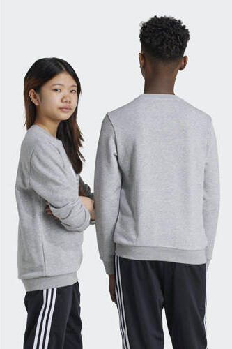 Adidas Originals sweater grijs melange Trui Katoen Ronde hals 152 - Foto 2