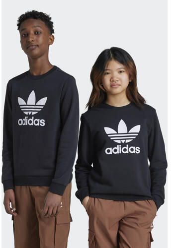 Adidas Originals sweater zwart Trui Katoen Ronde hals Logo 140