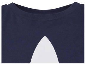 Adidas Originals T-shirt donkerblauw wit Katoen Ronde hals 152 - Foto 2