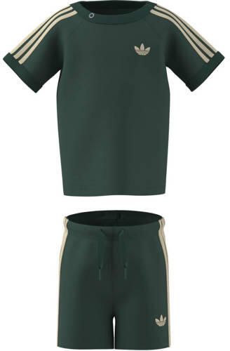 Adidas Originals T-shirt en short set donkergroen Katoen Ronde hals - Foto 2