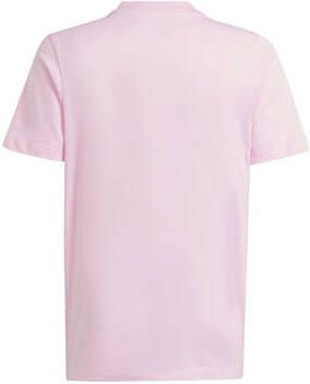 Adidas Originals T-shirt lichtroze Katoen Ronde hals Logo 128