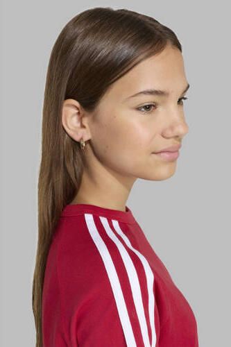 Adidas Originals T-shirt rood Katoen Ronde hals Streep - Foto 2