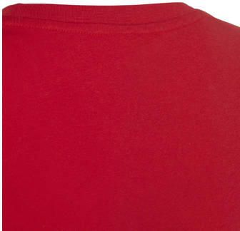 Adidas Originals T-shirt rood wit Katoen Ronde hals Logo 176 - Foto 4
