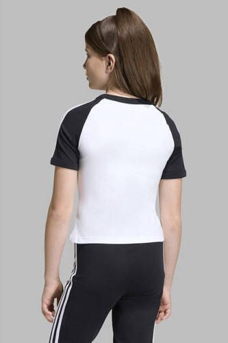 Adidas Originals T-shirt wit Meisjes Katoen Ronde hals Printopdruk - Foto 2