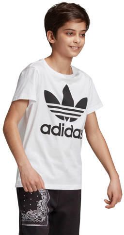 Adidas Originals Adicolor Trefoil T-shirt T-shirts Kleding white black maat: 176 beschikbare maaten:140 152 176