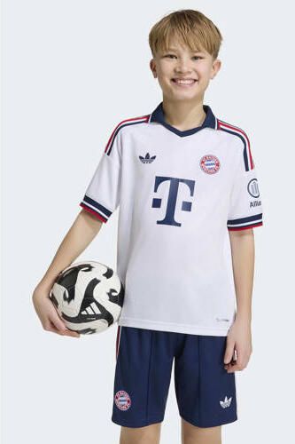 Adidas Perfor ce junior fc bayern münchen voetbalshirt uit wit Sport t-shirt Polyester Ronde hals - Foto 7