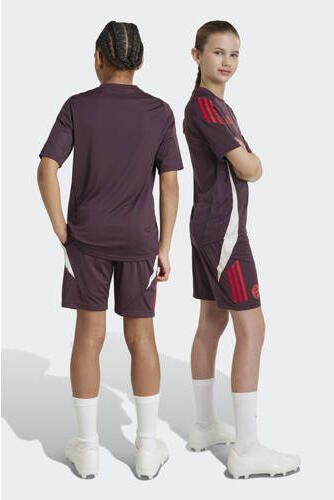Adidas Perfor ce Junior FC Bayern München voetbalshort training donkerpaars rood wit Sportbroek Polyester 128 - Foto 3
