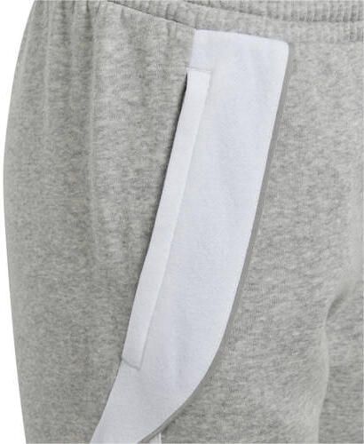 Adidas Perfor ce Junior joggingbroek Tiro lichtgrijs wit Sportbroek Katoen 140