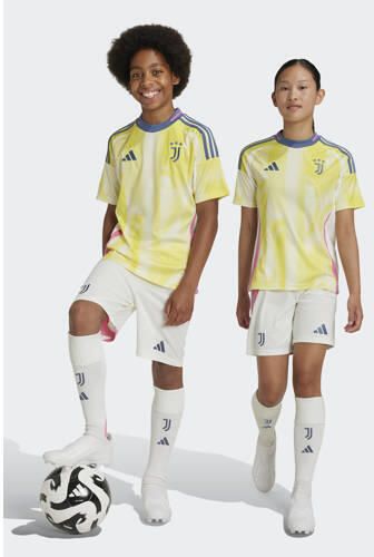 Adidas Perfor ce Junior Juventus FC voetbalshort Uit Sportbroek Wit Polyester 152