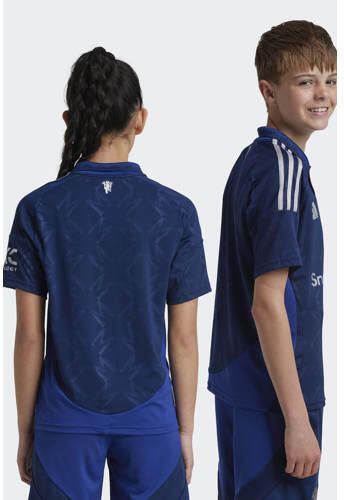 Adidas Perfor ce junior chester United voetbalshirt Sport t-shirt Blauw Polyester Polokraag 128 - Foto 3