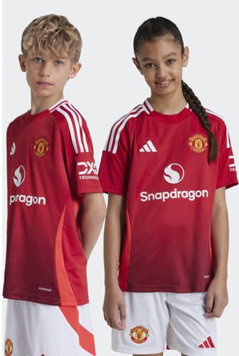 Adidas Perfor ce Junior chester United voetbalshirt Sport t-shirt Rood Polyester Ronde hals 128