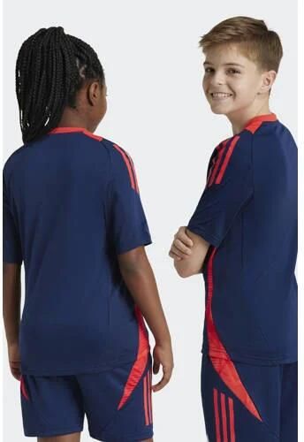 Adidas Perfor ce Junior chester United voetbalshirt training Sport t-shirt Blauw Polyester V-hals 140 - Foto 2