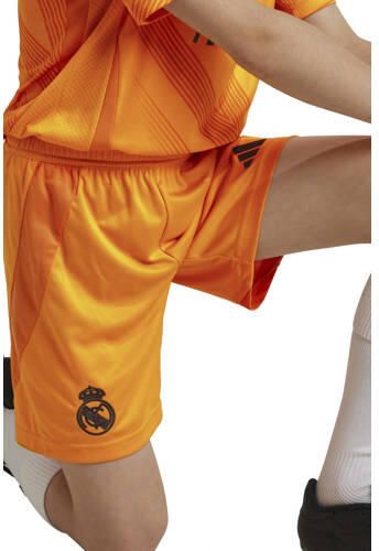 Adidas Perfor ce Junior Real Madrid voetbalshort uit Sportbroek Oranje Polyester 152 - Foto 3