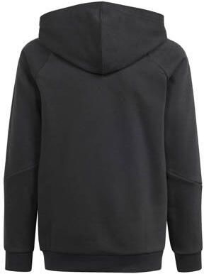 Adidas Perfor ce Junior sporthoodie Tiro24 zwart wit Sportsweater Katoen Capuchon 140 - Foto 2