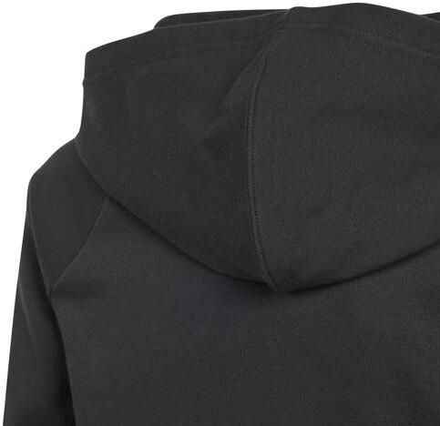 Adidas Perfor ce Junior sporthoodie Tiro24 zwart wit Sportsweater Katoen Capuchon 140