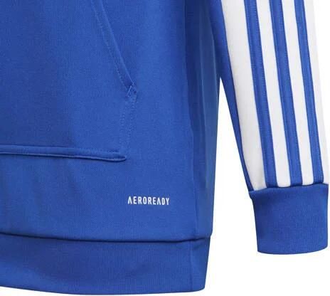 Adidas Perfor ce Junior sportsweater Squad 21 kobaltblauw Polyester Capuchon 140