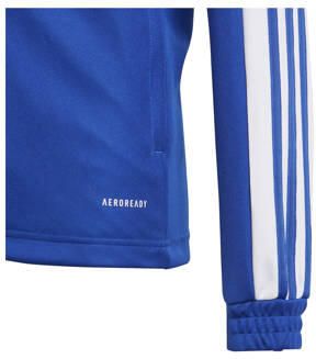 Adidas Perfor ce Junior sportvest Squadra 21 blauw wit Polyester Opstaande kraag 140 - Foto 5