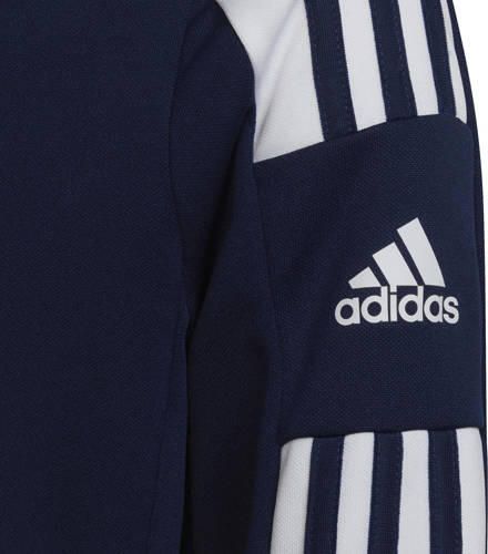Adidas Perfor ce Junior sportvest Squadra 21 donkerblauw wit Polyester Opstaande kraag 164 - Foto 2