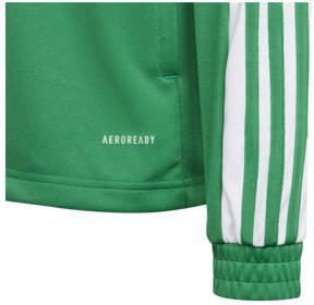 Adidas Perfor ce Junior sportvest Squadra 21 groen wit Polyester Opstaande kraag 152 - Foto 3