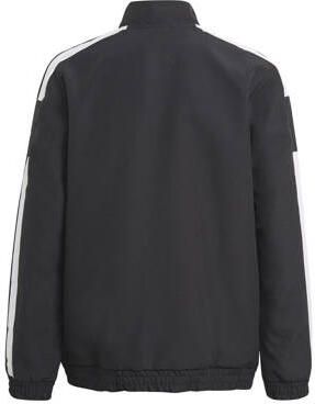 Adidas Perfor ce Junior sportvest Squadra 21 zwart wit Polyester Opstaande kraag 164