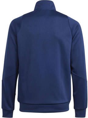 Adidas Perfor ce Junior voetbal trainingsjack TIRO 24 donkerblauw wit Sportvest Polyester Opstaande kraag 140 - Foto 3