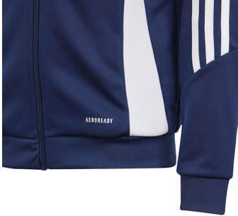 Adidas Perfor ce Junior voetbal trainingsjack TIRO 24 donkerblauw wit Sportvest Polyester Opstaande kraag 140 - Foto 2