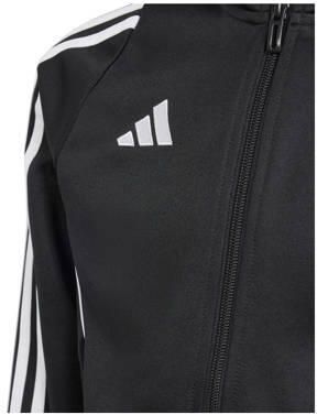 Adidas Perfor ce Junior voetbal trainingsjack TIRO 24 zwart wit Sportvest Polyester Opstaande kraag 140 - Foto 4
