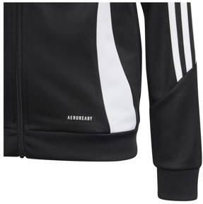 Adidas Perfor ce Junior voetbal trainingsjack TIRO 24 zwart wit Sportvest Polyester Opstaande kraag 140 - Foto 3