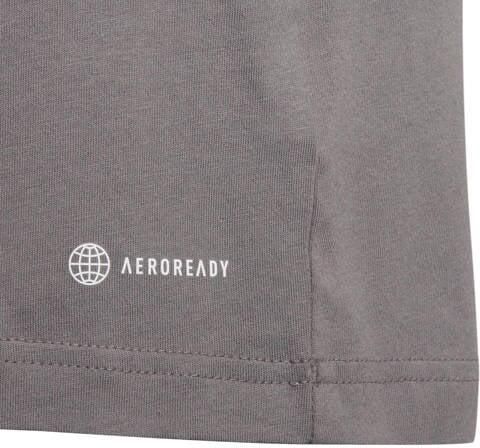 Adidas Perfor ce junior voetbalshirt grijs Sport t-shirt Katoen V-hals 140 - Foto 2