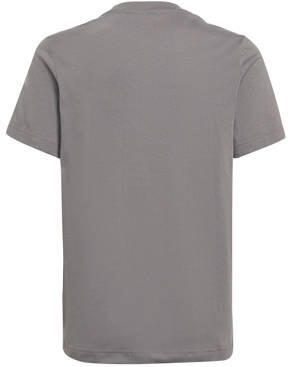 Adidas Perfor ce junior voetbalshirt grijs Sport t-shirt Katoen V-hals 140