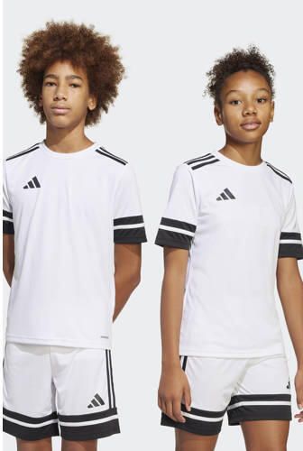 Adidas Perfor ce Junior voetbalshirt Squadra 25 wit zwart Sport t-shirt Polyester Ronde hals