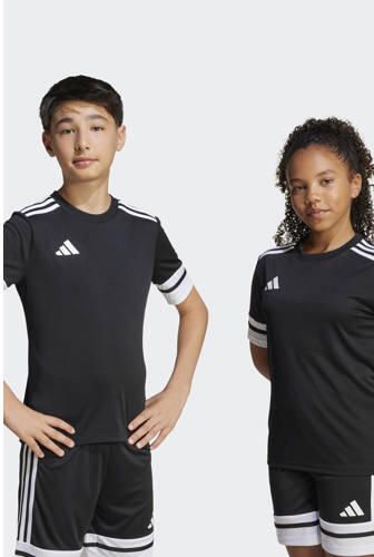 Adidas Perfor ce Junior voetbalshirt Squadra 25 zwart wit Sport t-shirt Polyester Ronde hals