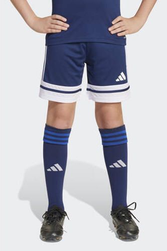Adidas Perfor ce Junior voetbalshort Squadra 25 blauw wit Sportbroek Polyester