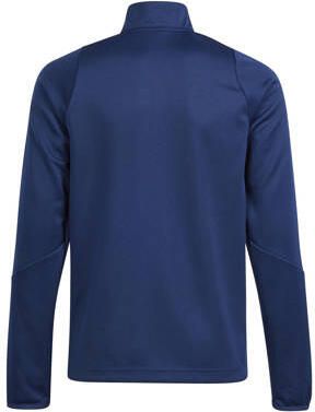 Adidas Perfor ce Junior voetbalsweater TIRO 24 donkerblauw wit Sportsweater Polyester Opstaande kraag 140 - Foto 3