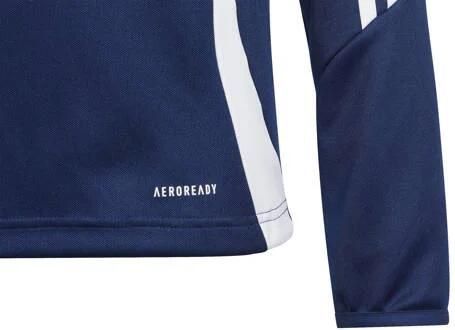 Adidas Perfor ce Junior voetbalsweater TIRO 24 donkerblauw wit Sportsweater Polyester Opstaande kraag 140 - Foto 2