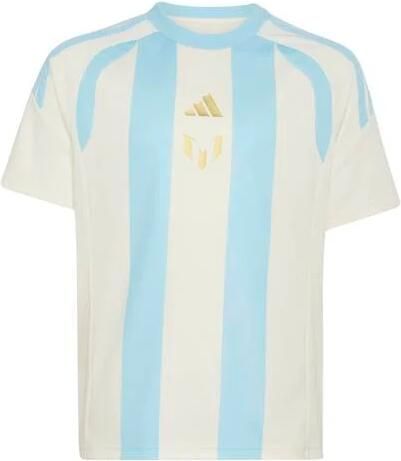 Adidas Perfor ce Messi junior argentinië voetbalshirt wit lichtblauw Sport t-shirt Polyester Ronde hals