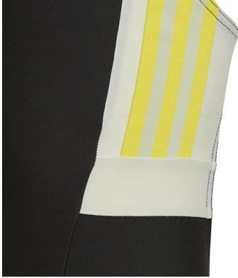 Adidas Performance sportbadpak zwart geel Meisjes Polyamide Meerkleurig 116 - Foto 2