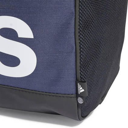 Adidas Perfor ce sporttas Linear Duffel S 25L donkerblauw zwart wit Logo - Foto 3