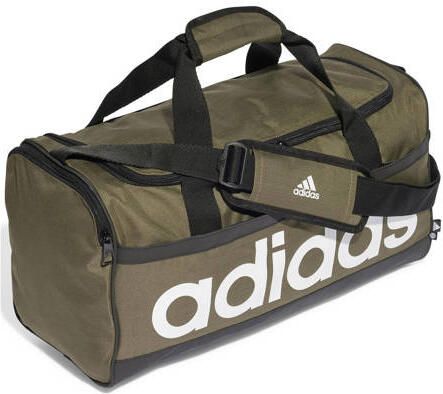 Adidas Perfor ce sporttas Linear Duffel S 25L olijfgroen zwart Logo - Foto 2