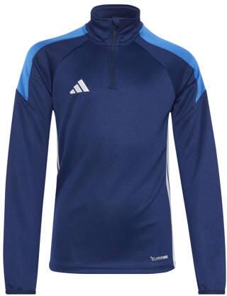 Adidas Perfor ce voetbalshirt Tiro donkerblauw Sport t-shirt Polyester Opstaande kraag